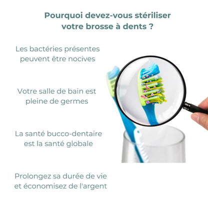 Stérilisateur de brosse à dent UV